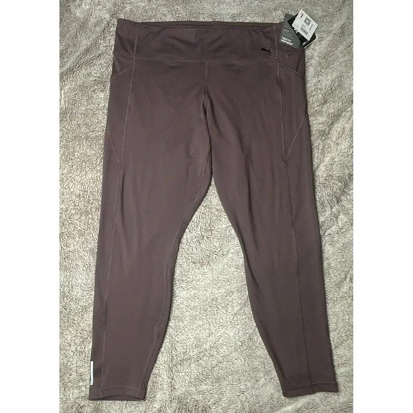 Puma Women’s Train Forever 7/8 Tight Training Leggings Dusty Plum Size 3X NWT - Picture 4 of 16